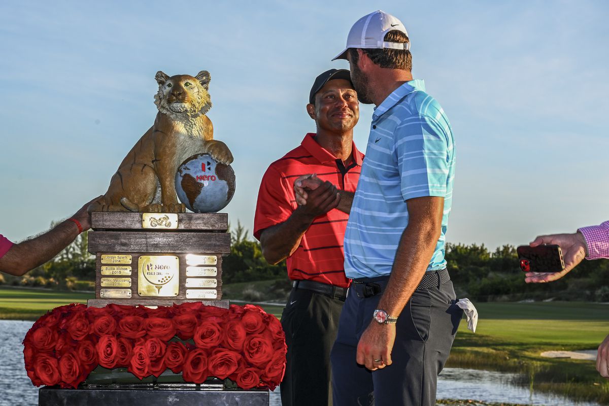 Tiger Woods et Scottie Scheffler au Hero World Challenge