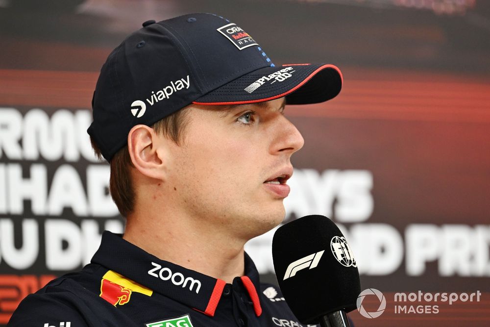 Max Verstappen lors de la conférence de presse