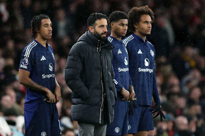 Ruben Amorim, Leny Yoro, Marcus Rashford, Joshua Zirkzee