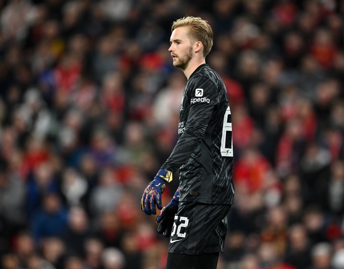 Caoimhin Kelleher in action for Liverpool