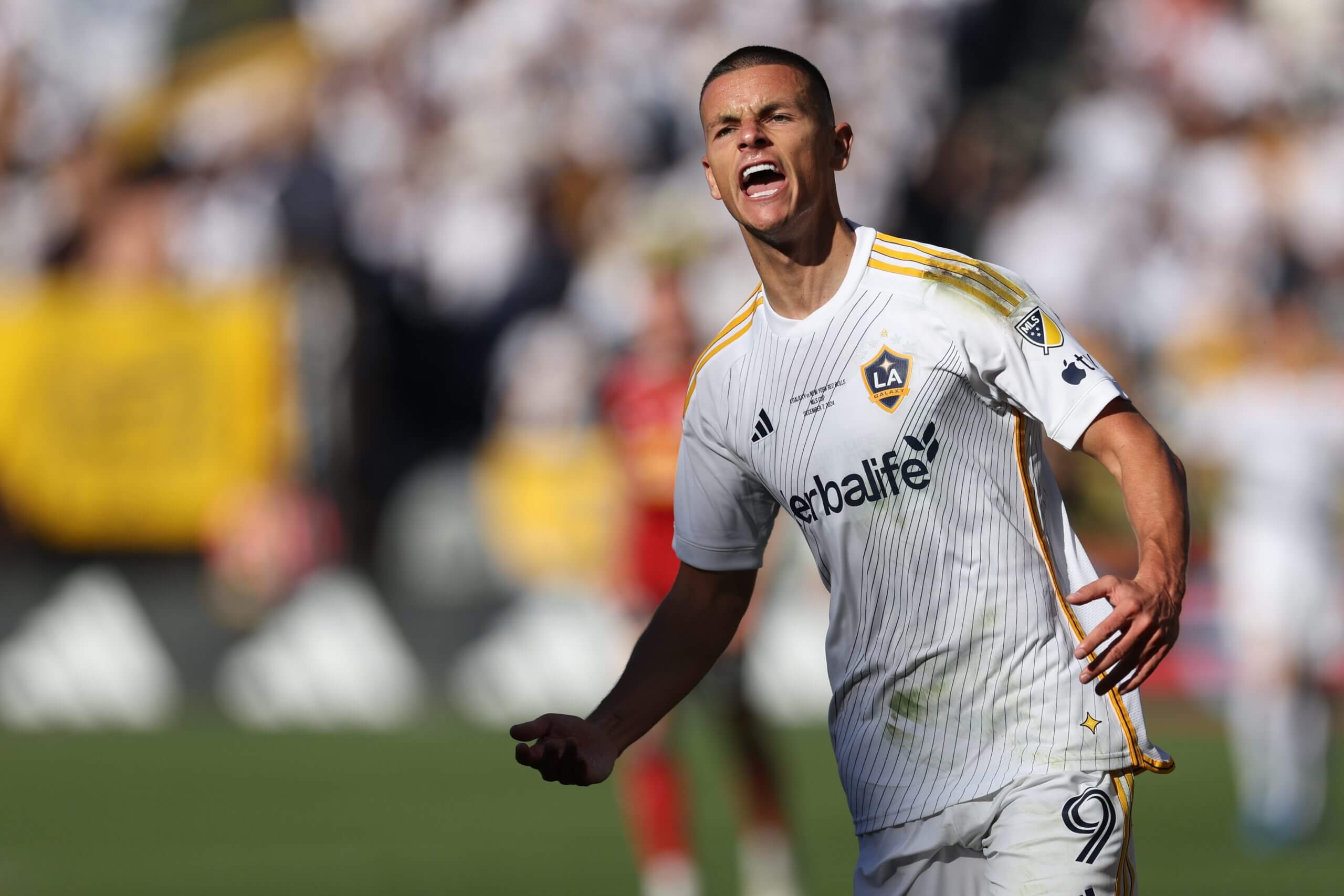 LA Galaxy célébrant un but