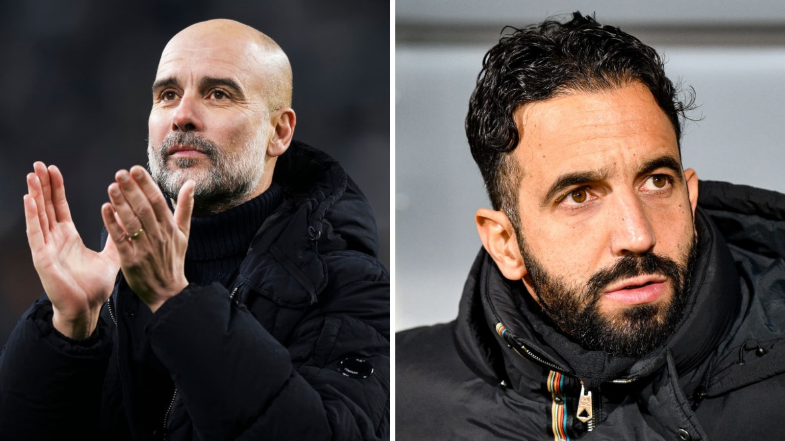 Pep Guardiola et Ruben Amorim