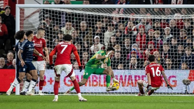 Martinez lors du match contre Nottingham Forest