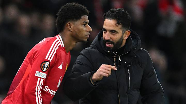 Amorim fixe un défi à Rashford et Garnacho