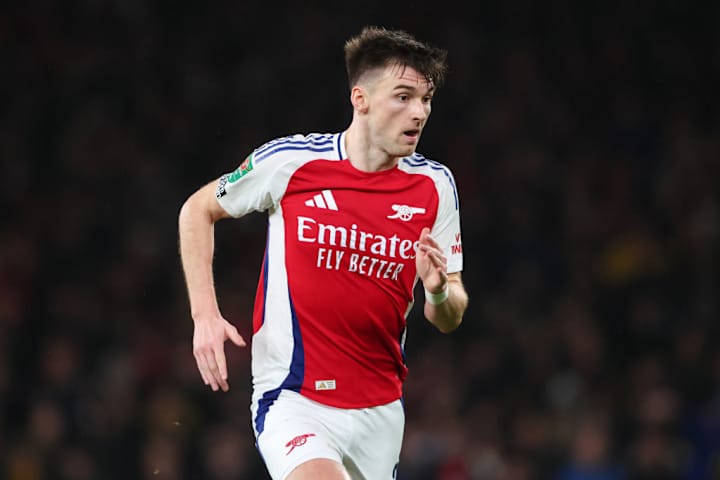 Kieran Tierney made his first appearance of the season against Crystal Palace this week