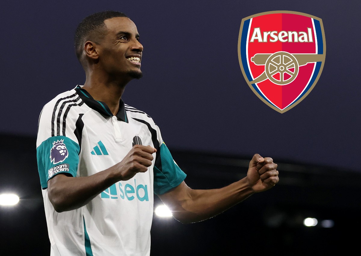 Alexander Isak célèbre un but pour Newcastle