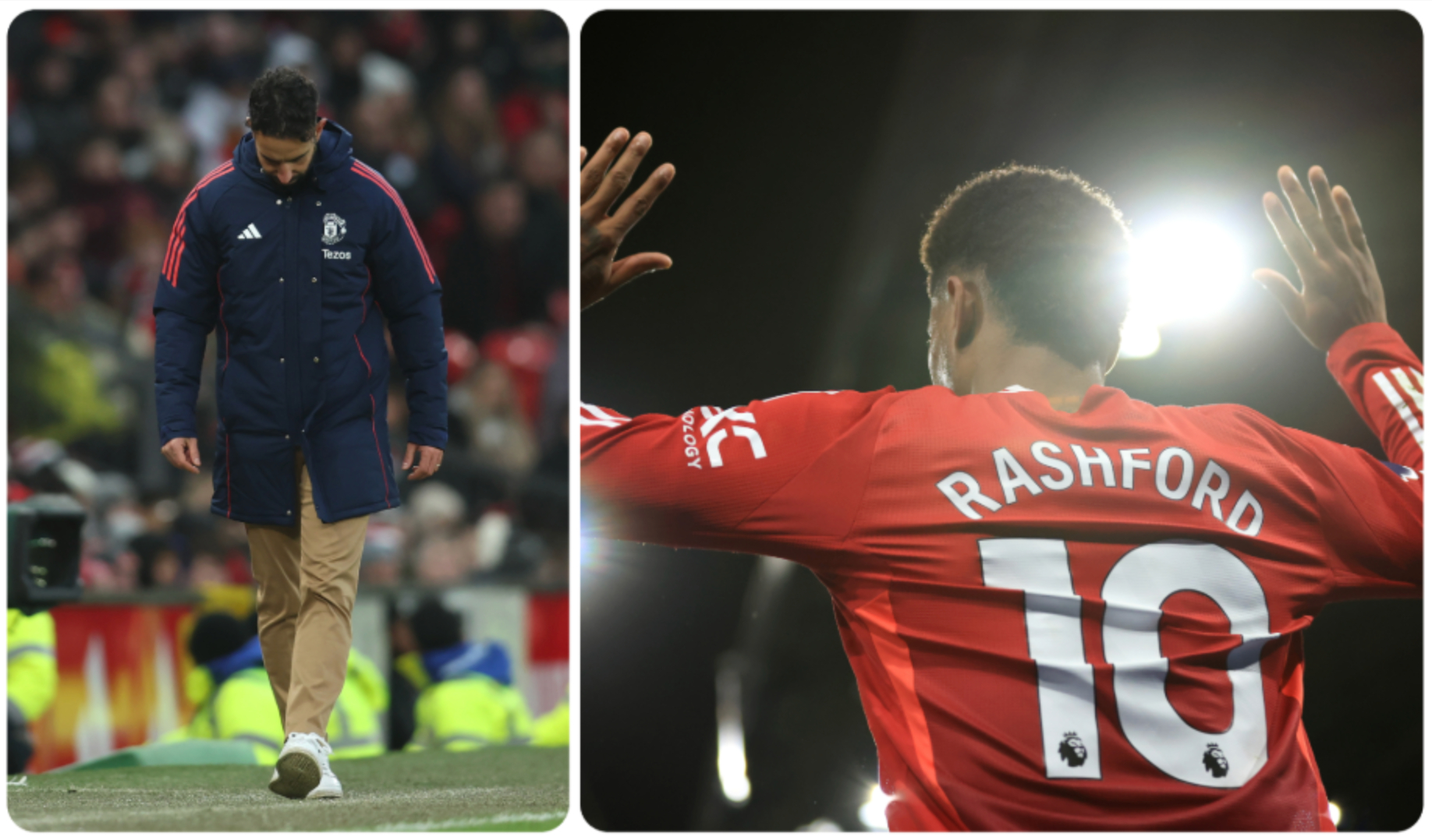 Ruben Amorim et Marcus Rashford