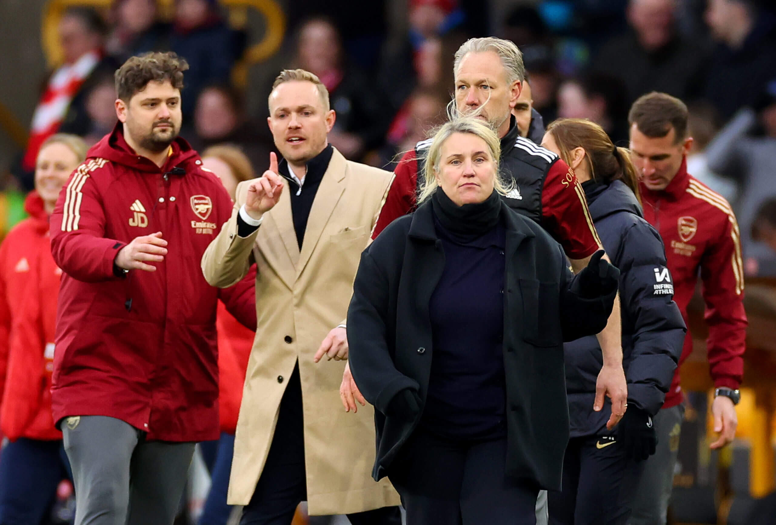 Pression sur un entraîneur de football