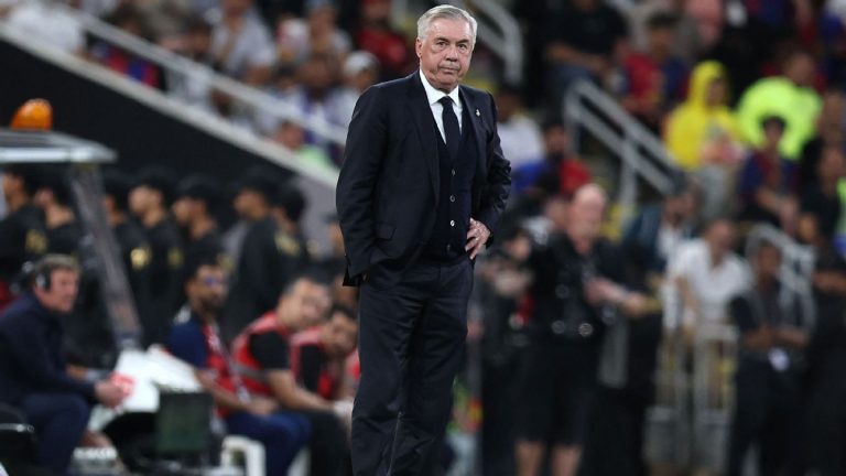 Ancelotti déçu après la défaite de Madrid en Supercopa