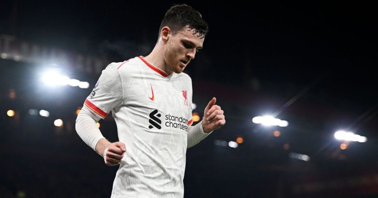 Andy Robertson écarté par Arne Slot pour le match Liverpool-Brentford