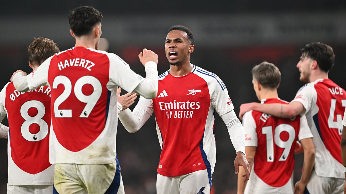 Arsenal renforce ses chances de titre en Premier League