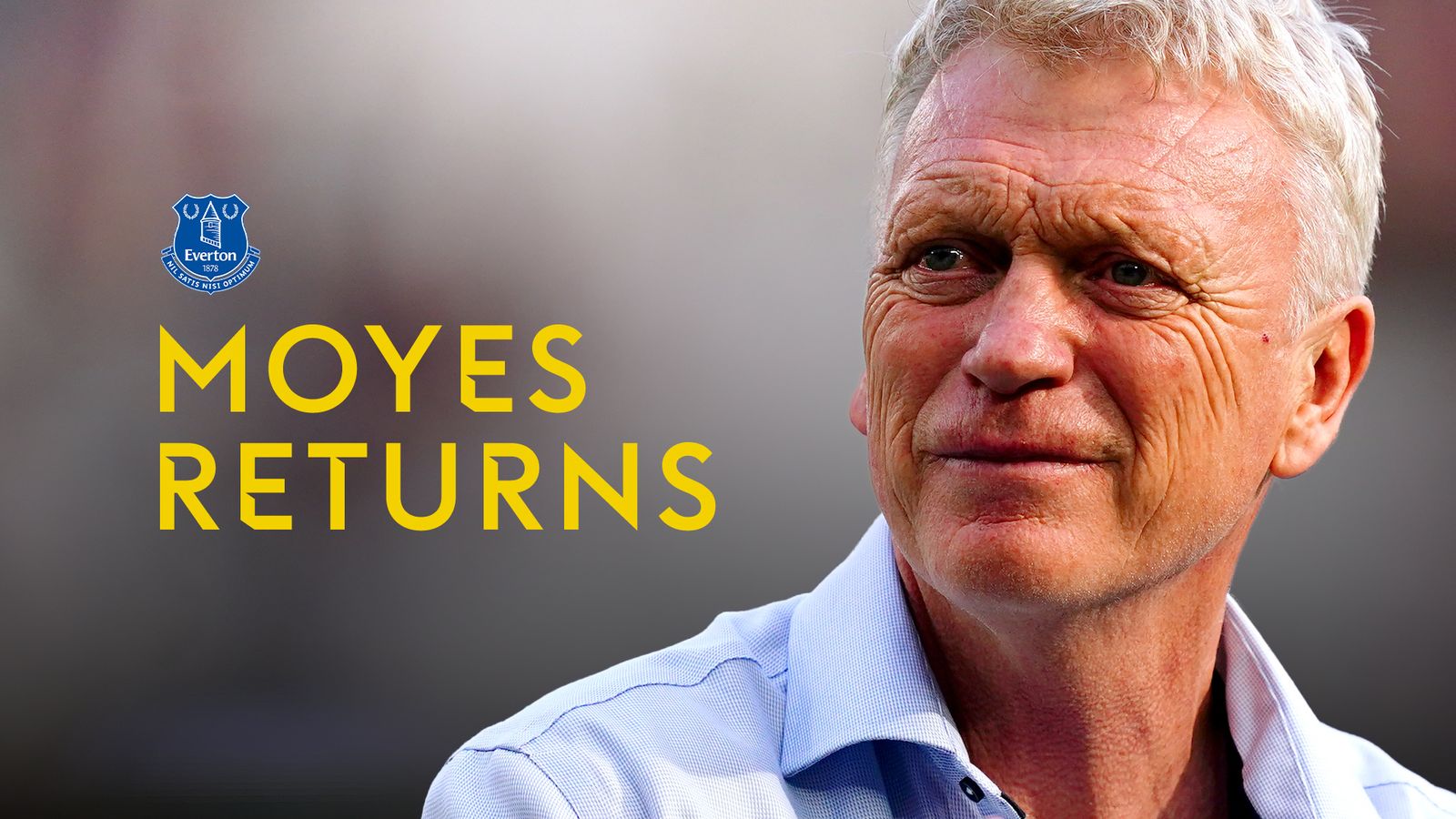 David Moyes fait son retour à Everton après 11 ans d-absence