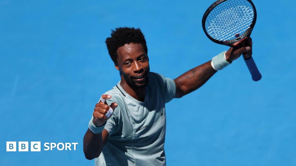 Gael Monfils- plus vieux champion de l-ATP à Auckland