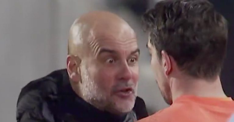 Guardiola en confrontation après le match nul de Manchester City