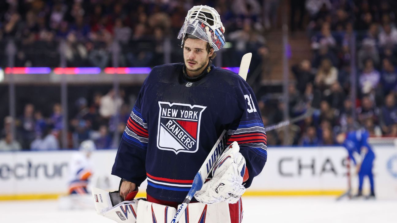 Igor Shesterkin des Rangers sur la liste des blessés