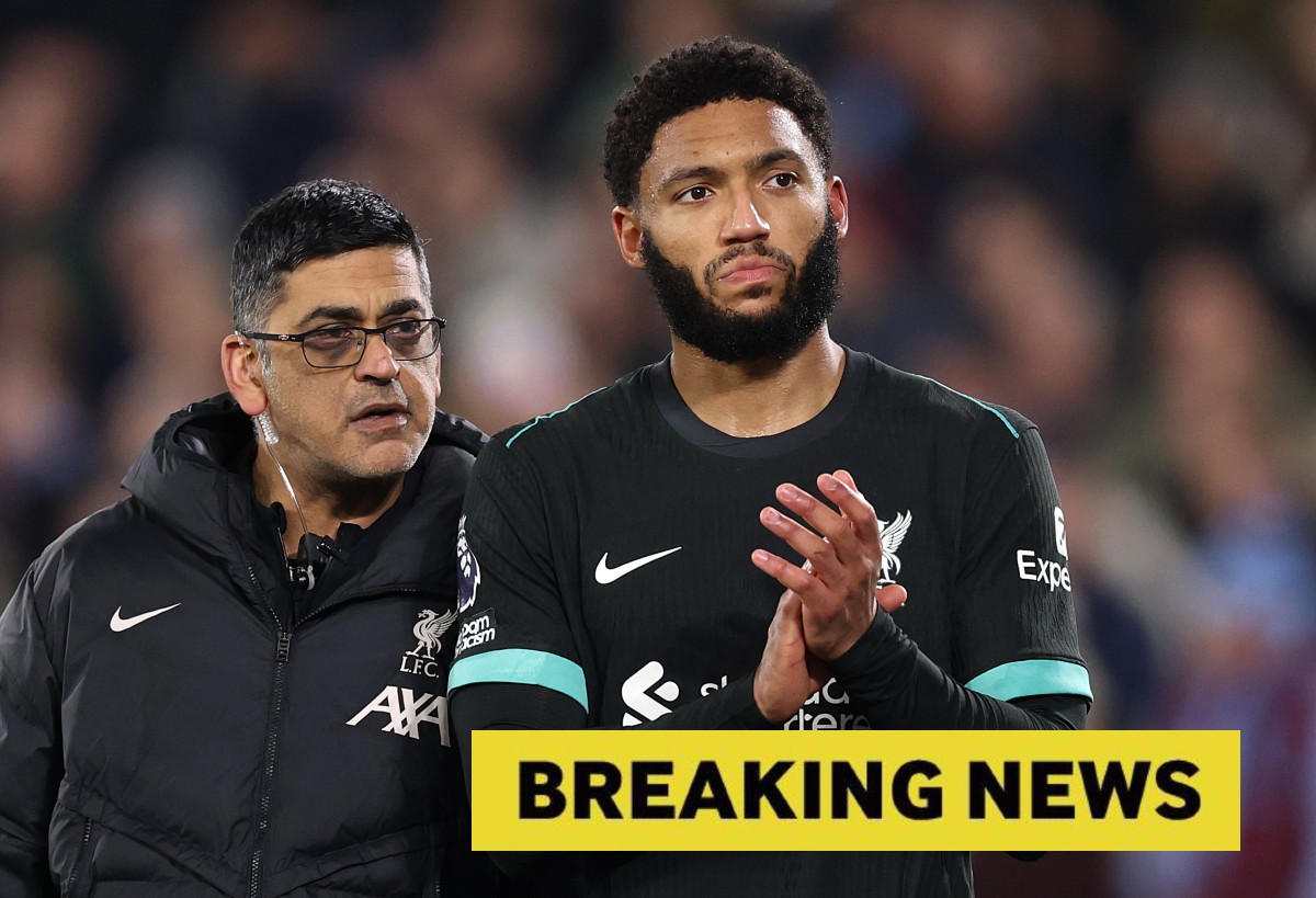 Joe Gomez de Liverpool absent contre Man Utd et Tottenham