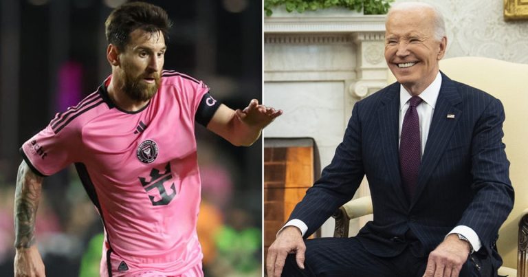 Lionel Messi reçoit la Médaille de la Liberté par Joe Biden