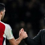 Mikel Merino - Arsenal- prêt pour la rencontre contre Man Utd