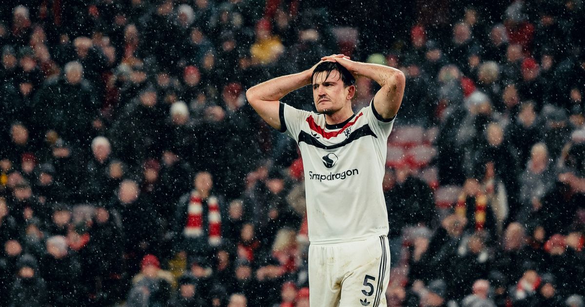 Réaction des joueurs de Man Utd après l-échec de Maguire face à Liverpool