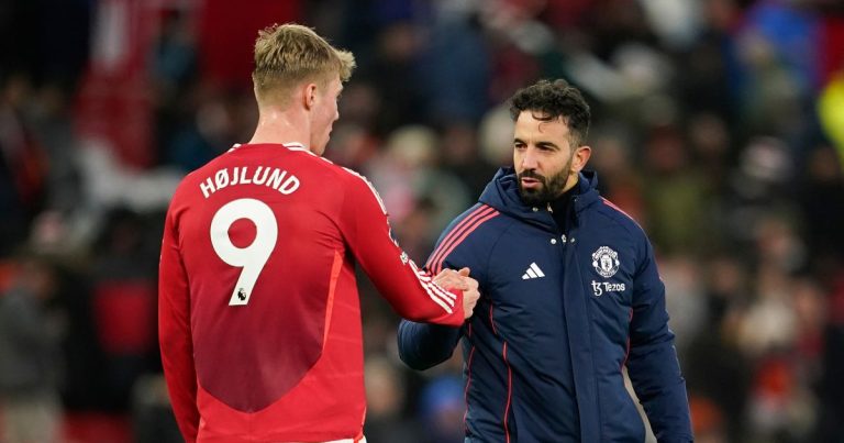 Ruben Amorim défend Rasmus Hojlund face aux critiques de Manchester United