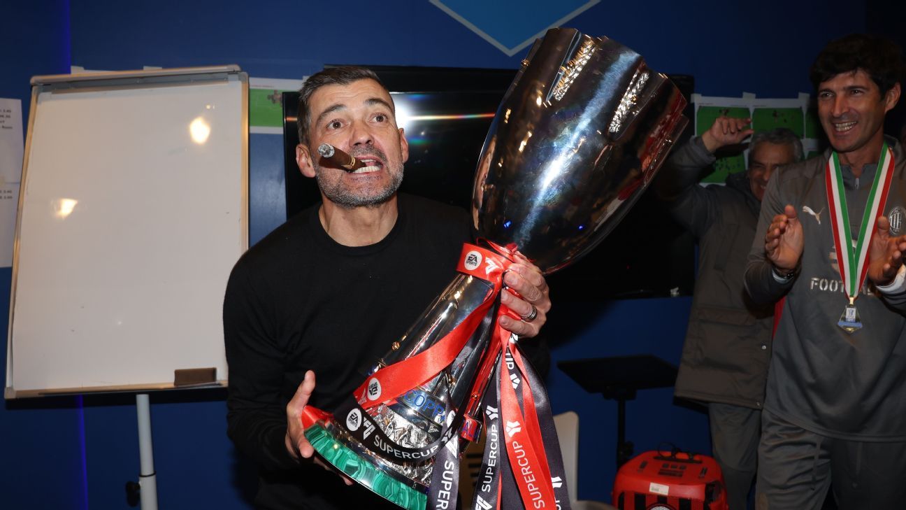 Sérgio Conceição remporte la Supercoupe avec l-AC Milan