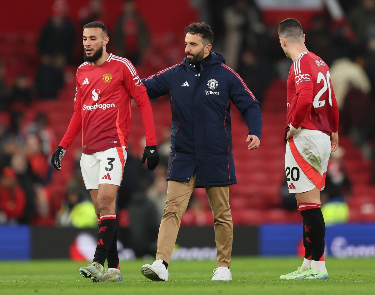 Noussair Mazraoui et Ruben Amorim