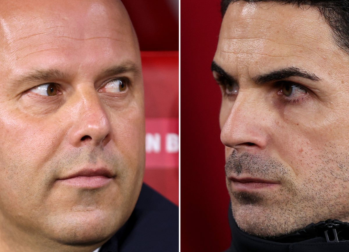 Arne Slot et Mikel Arteta