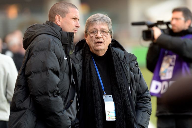 Bruno Carotti, désormais manager du club, ici avec Michel Mézy.