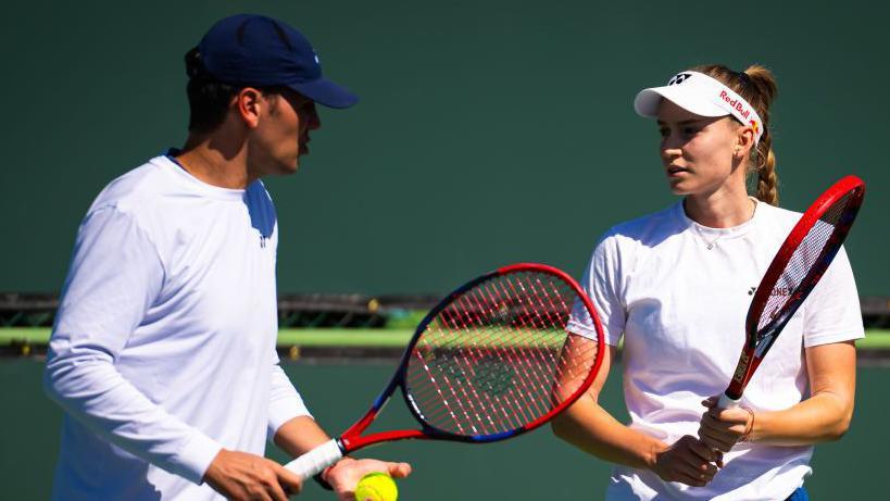 Stefano Vukov et Elena Rybakina