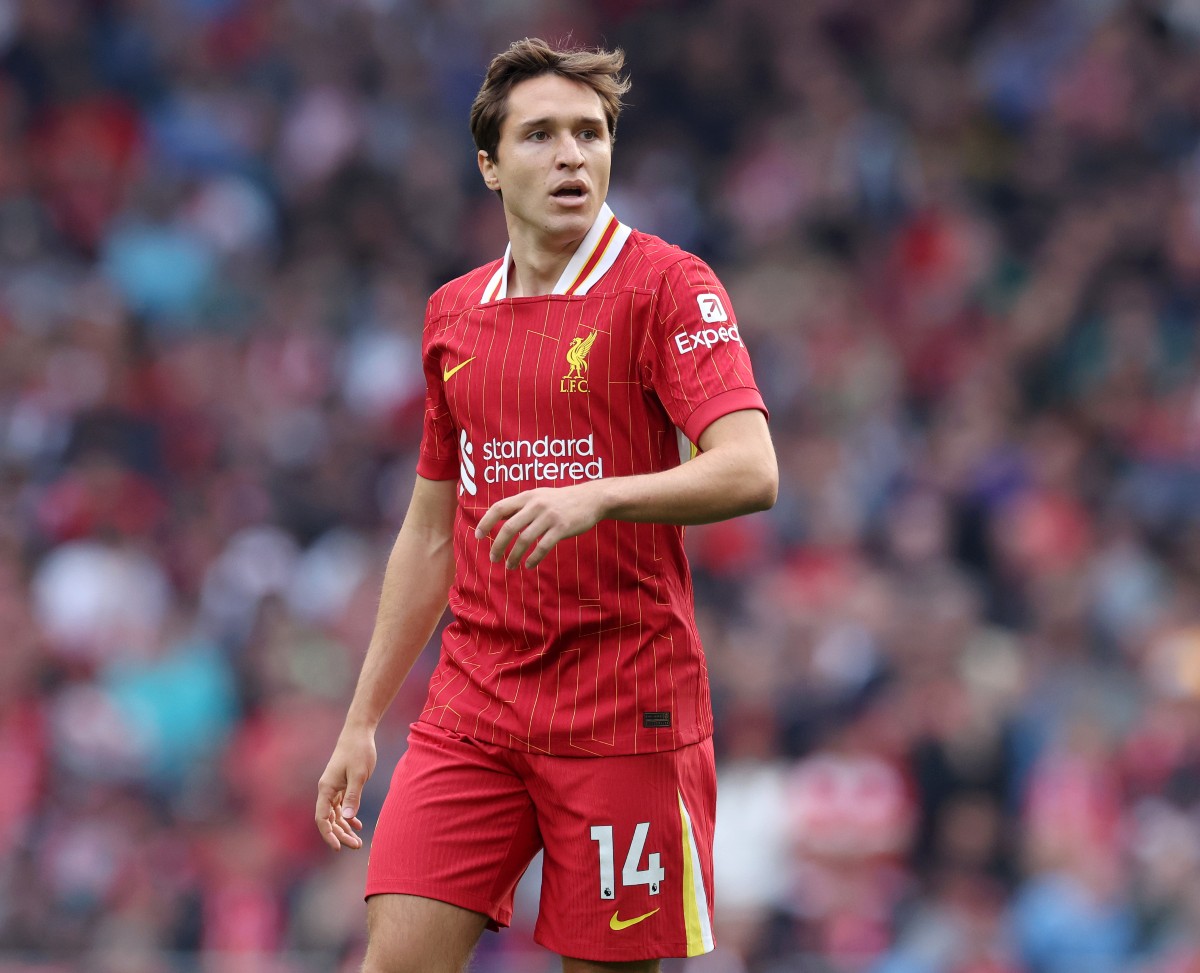 Federico Chiesa en action pour Liverpool