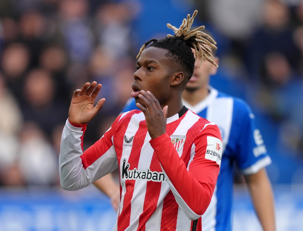 Nico Williams en action pour l'Athletic Bilbao