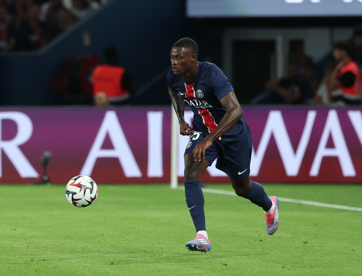 Nuno Mendes en action pour le PSG