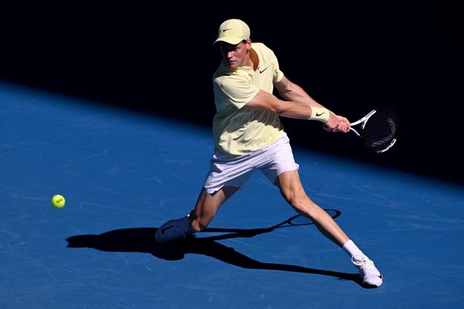 L’Italien Jannik Sinner à l’entraînement, à Melbourne, le 7 janvier 2025.