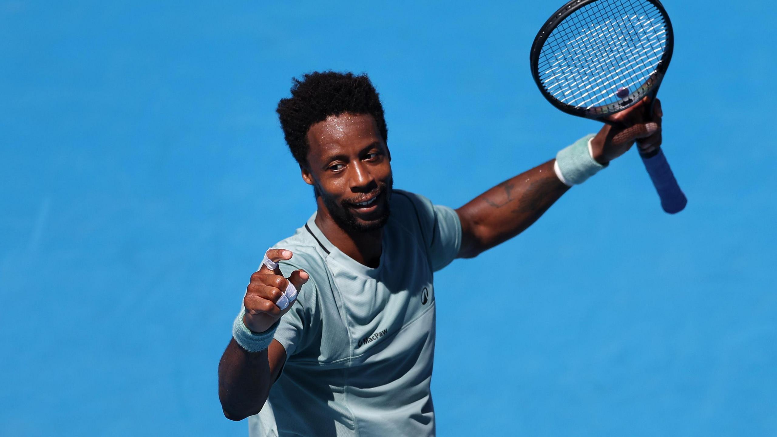 Gael Monfils wins at ASB Classic