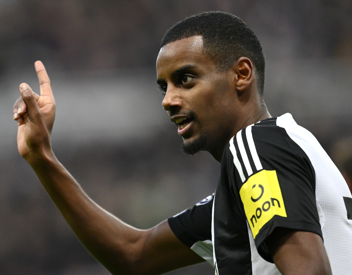 Alexander Isak célèbre un but pour Newcastle United