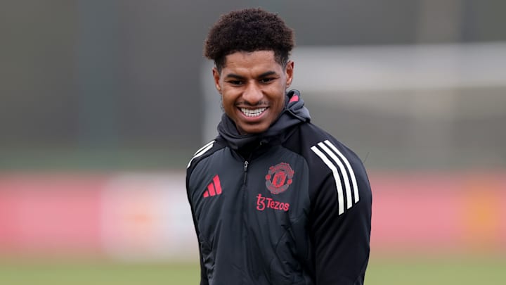 Marcus Rashford a participé à l'entraînement de Manchester United cette semaine