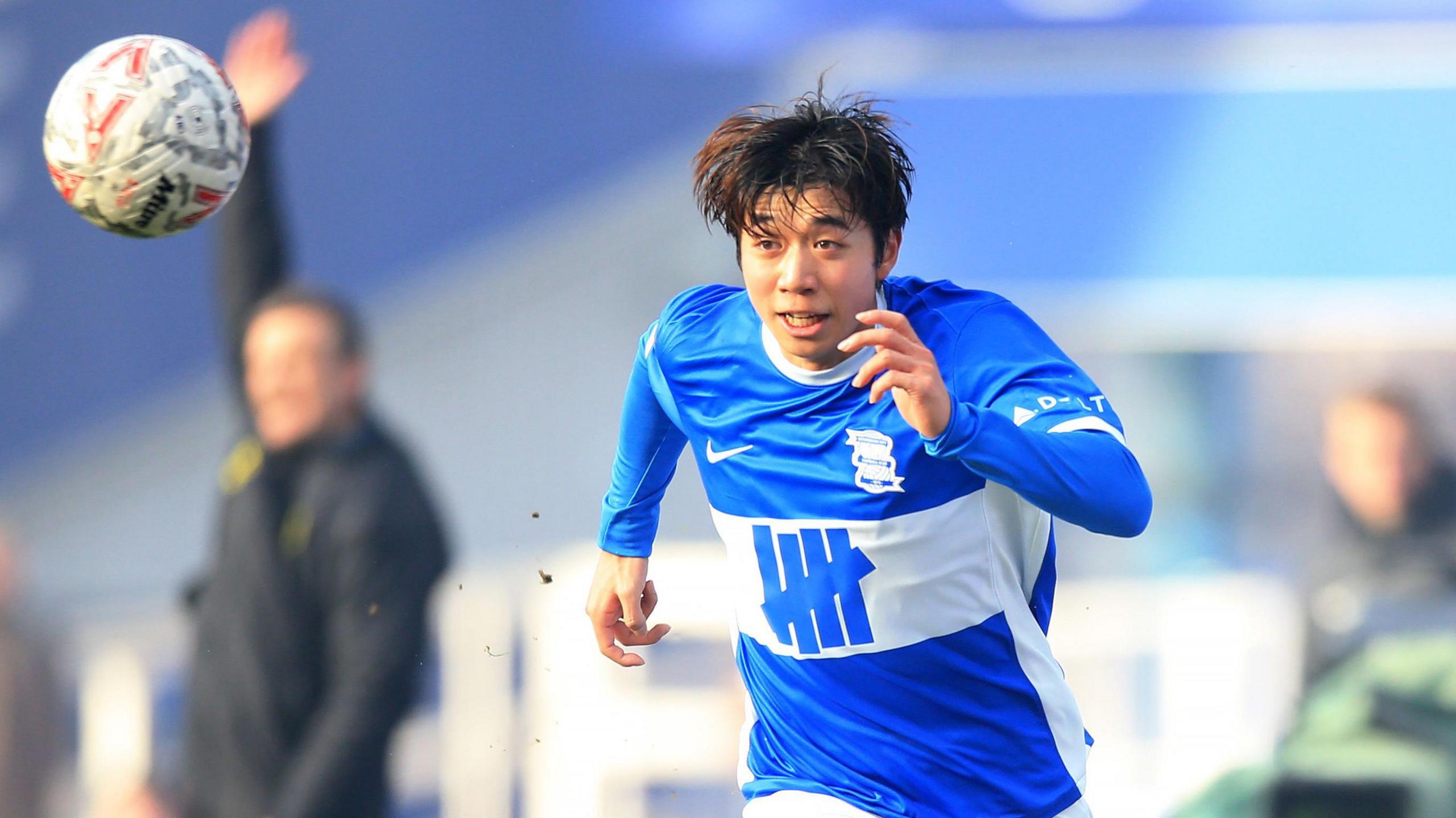 Ayumu Yokoyama a marqué le premier but de Birmingham contre Swindon Town