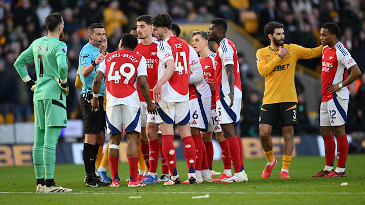 Lewis-Skelly was shown a red card