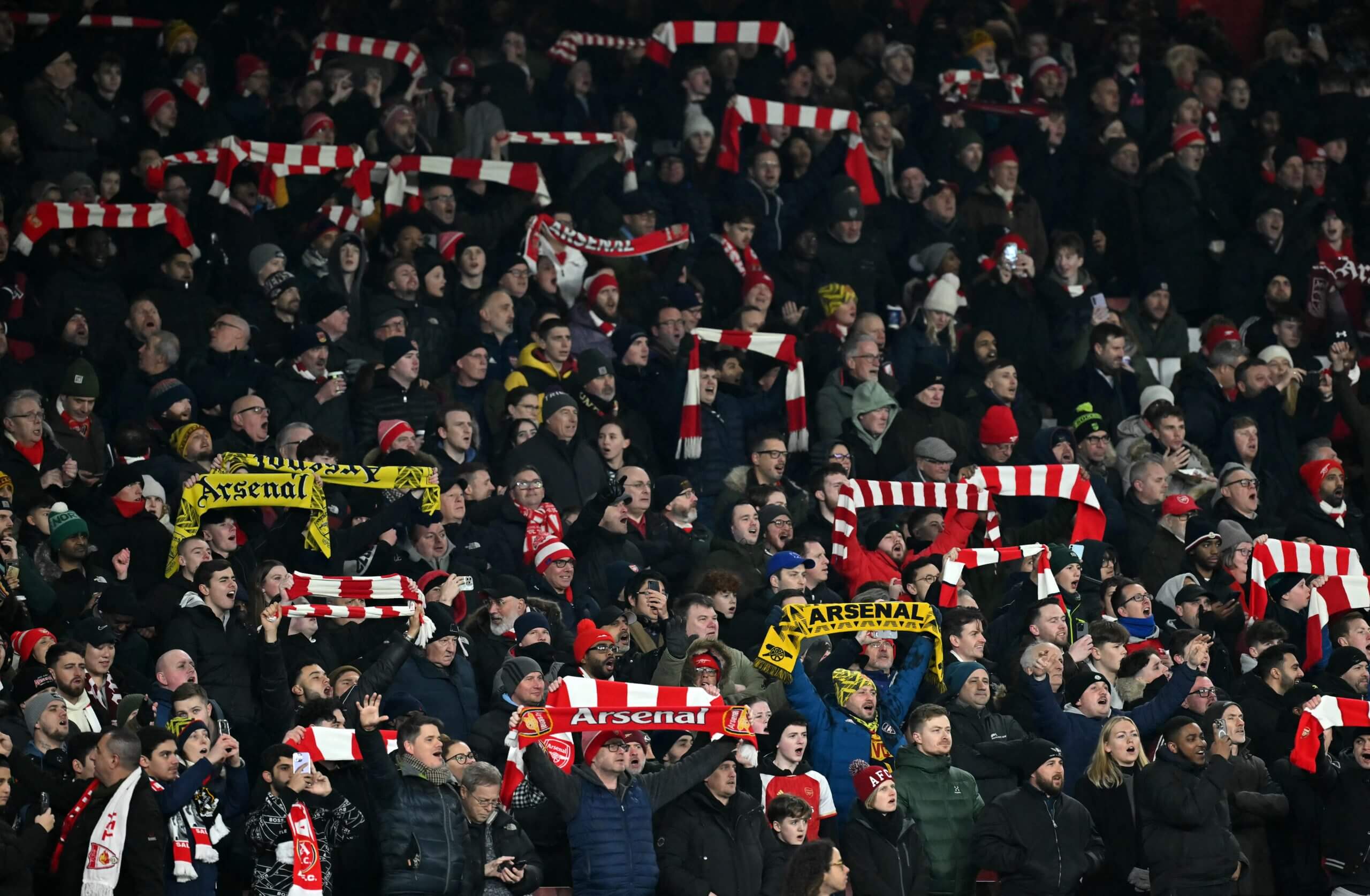 Ambiance à l'Emirates Stadium