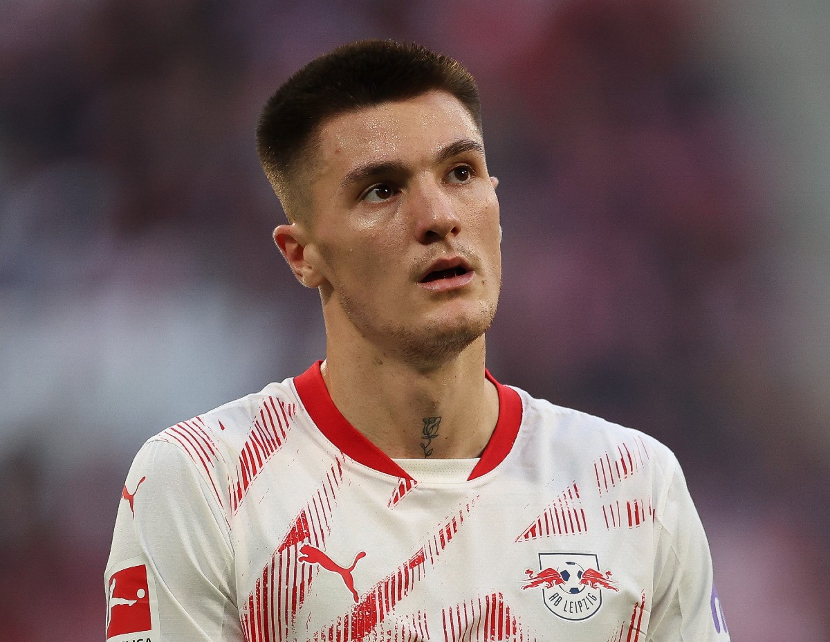 Benjamin Sesko en action pour RB Leipzig