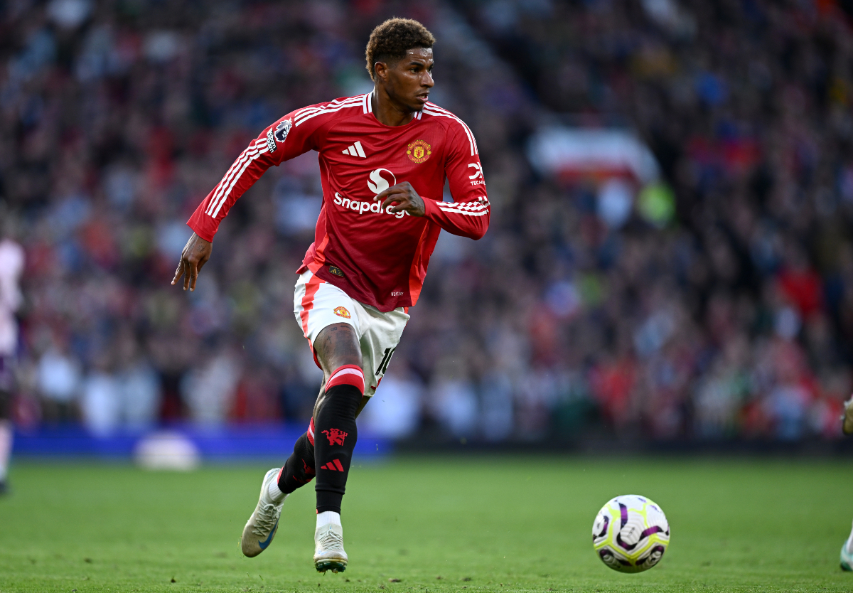 Marcus Rashford en action avec Manchester United