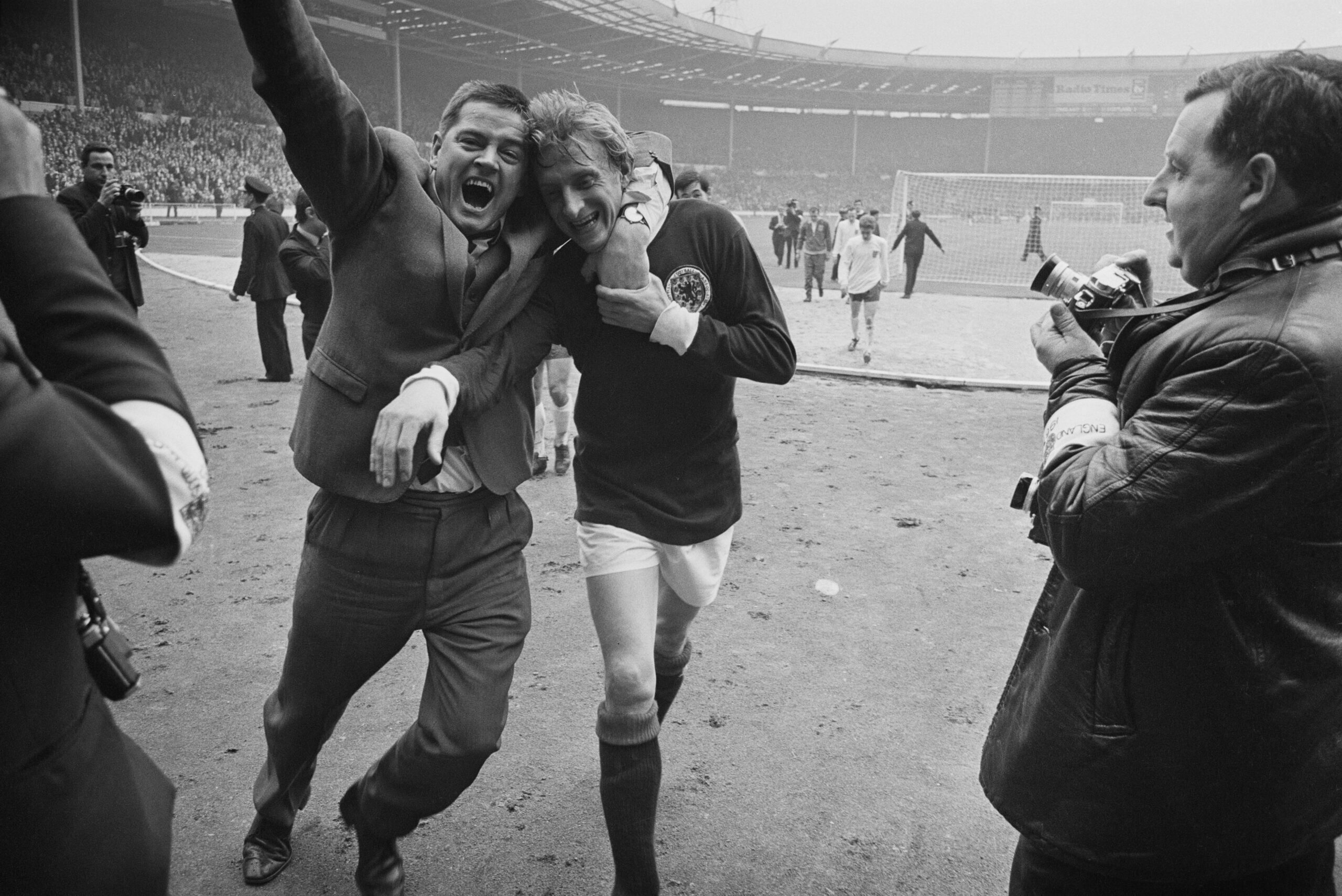 Denis Law avec l'équipe nationale