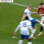 Décision VAR controversée lors de Manchester Utd vs Brighton