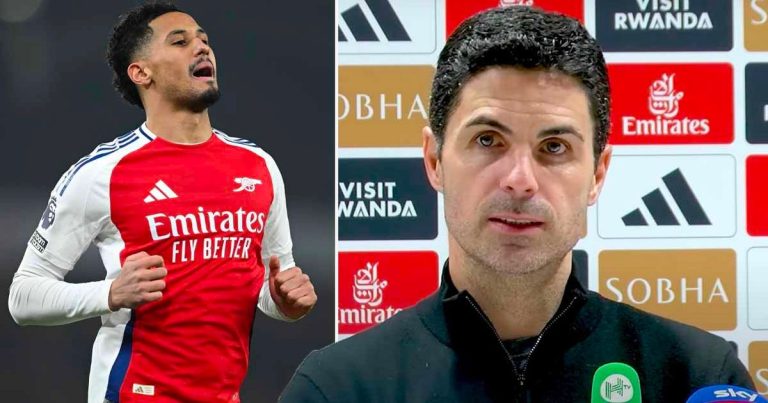 Inquiétude pour Saliba - Arteta s-exprime sur sa blessure