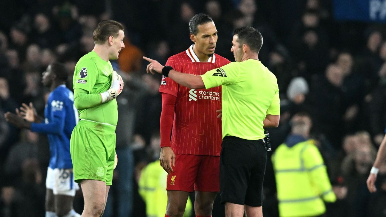 Liverpool et Everton - Van Dijk dénonce le contrôle de l-arbitre