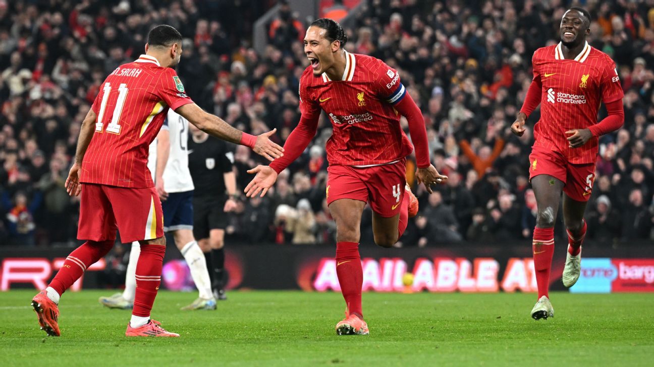 Liverpool s-impose 4-0 contre Tottenham en demi-finale de la Carabao Cup