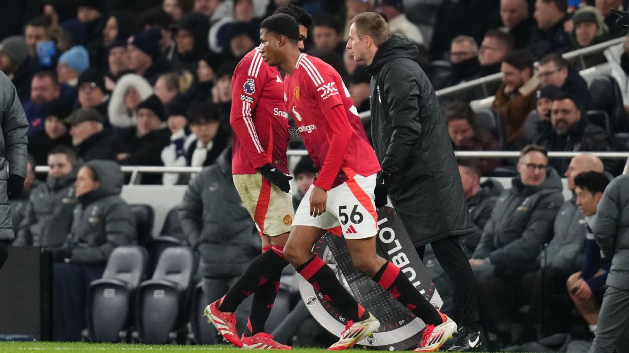 Manchester United - Amorim face à un banc de jeunes joueurs