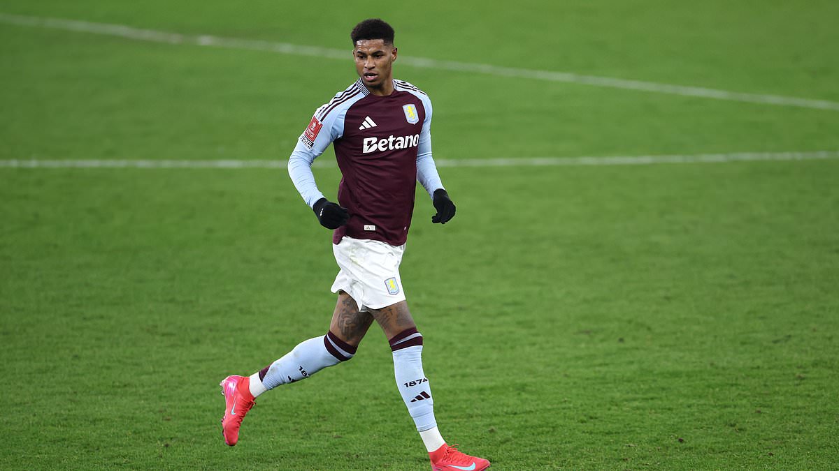 Marcus Rashford fait ses débuts avec Aston Villa en FA Cup