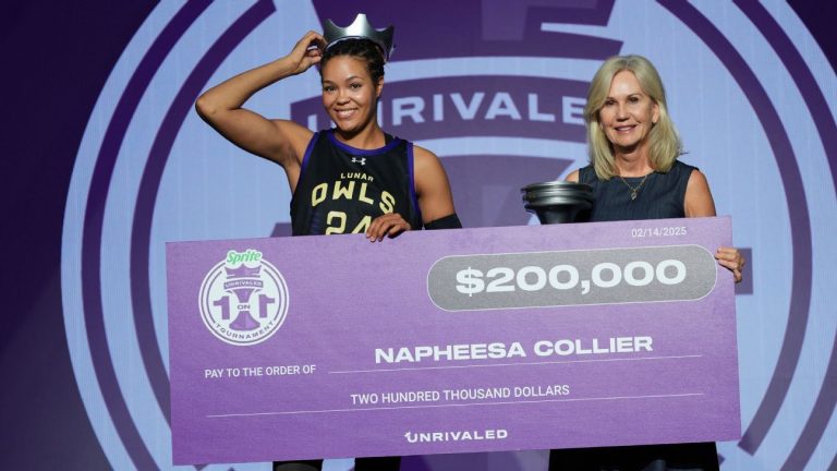 Napheesa Collier remporte le tournoi Unrivaled 1-on-1