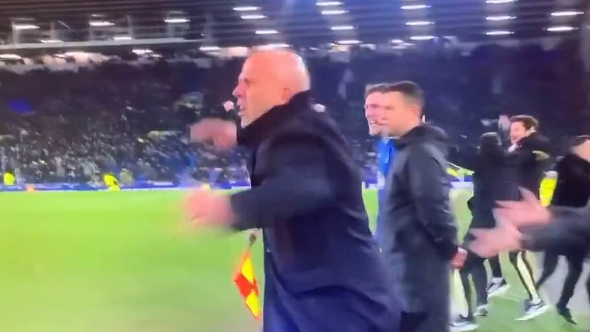 Réaction hilarante d-Arne Slot après l-égalisation d-Everton